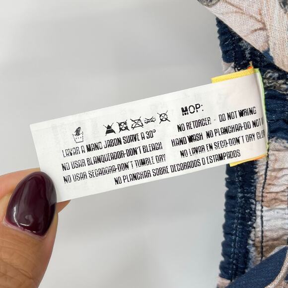 Agua Bendita | Madame Vania Maxi Dress Navy Floral M - Picture 13 of 13